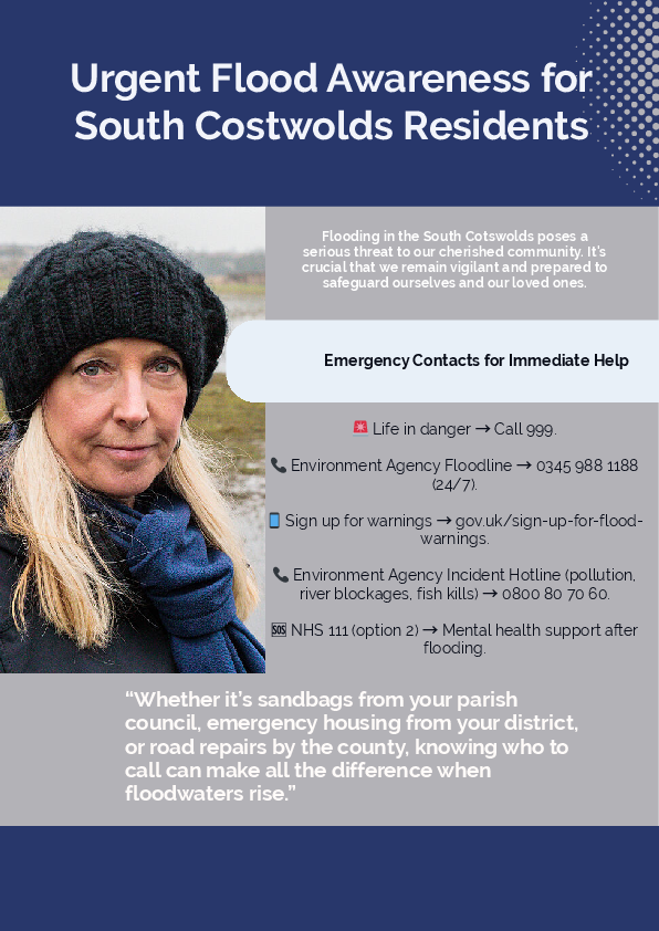 Flood awareness flyer